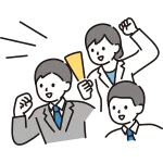 Supporting Business Person Diagonal SVG Icon